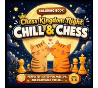 Chess Kingdom Night: Cozy Cat Coloring Book for Kids Ages 3-6