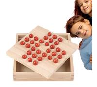 Chess Set Wooden - Chess Board 15cm | Classical Single Aristocratic ChessKongming Educational Tabletop Game Kids Wooden Strategy Puzzle Learning Toy