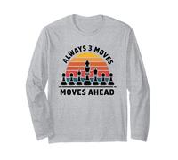 Chess Strategy Always Three Moves Ahead, Maglietta da Uomo e Donna Maglia a Manica
