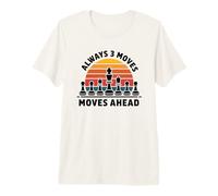 Chess Strategy Always Three Moves Ahead, Maglietta da Uomo e Donna Maglietta Premium