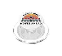 Chess Strategy Always Three Moves Ahead, maglietta da uomo e donna PopSockets PopGrip per MagSafe