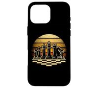 Chess Sunset Vintage Custodia per iPhone 16 Pro Max