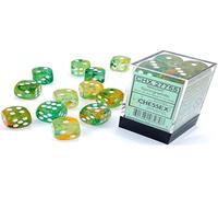 Chessex 16mm Dice Block: Nebula Luminary - Spring w/White (CHX27755)