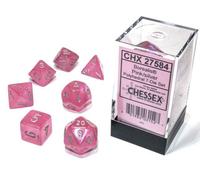 Chessex Borealis Pink Luminary Dice Boxed Set