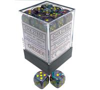 Chessex DND Dice Set D&D Dice-12mm Mosaic Yellow Plastic Polyhedral Dice Set-Dun