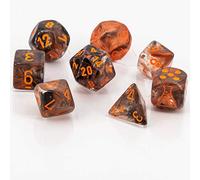 Chessex Lab Dice 4 Nebula CopperMatrix/Arancia Set Boxed