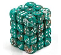 Chessex Marble Oxi-CopperD6 12mm Dice Set