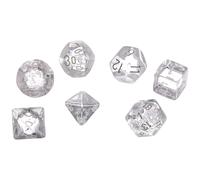 Chessex Polyhedral 7-Die Translucent Dice Set - Clear