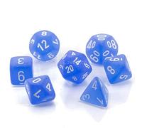 Chessex Says: CHX27406 Set Dice Frosted: Blue/White (7)