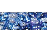 Chessex Says: CHX27466 Nebula Nut Set: Dark Blue/White (7), Multi-coloured