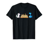 Chessicorn Funny Unicorn T-Rex Play Chess Master Cool Kids Maglietta