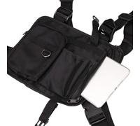Chest Bag For Running, Fitness Vest Backpack, Athletic Gear Storage, Breathable Strap System, Compact Design, Size Fits All, Ideal For Hiking, Cycling, Walking, Gym Sessions