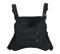 Chest Bag - Oxford Cloth, 14,97 x 10,24 in Phone Pouch impermeabile e leggero | Secure Storage Compact Sports Carrier, Running Bag for Jogging, Hiking, Cycling, Fishing, Travel, White On Black, Fare