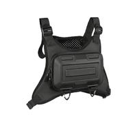 Chest Bag, Sports Utility Pack, Hard Shell Running Chest Pouch with Phone Holder, Interactive Lightweight Fast-Cooling Gear for Men, Designed to Motorcycle Riding, Cycling, Outdoor Fitness