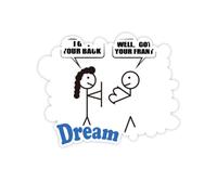 Chest Battle Back Adesivi Citazione Sogno Decalcomanie in Vinile