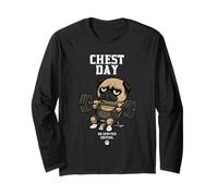 Chest Day Pug Maglia a Manica