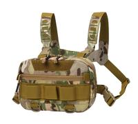 Chest Pack, Motorcycle Vest Bag, Fanny Pack, Breathable Back Mesh, Large Opening Zipper, Outdoor Travel Or Hiking Use, Running Chest, 9,45 x 6,3 x 2,36, cachi, Se référer au descriptif,