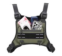 Chest Pouch For Men, Small Workout Bag, Waterproof Phone Holder Adjustable Pouch For Men, Outdoor Chest Bag Running Vest, Women Hunting Biking Travel Cycling Workout Jogging Runners