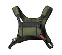 Chest Pouch Men, Outdoor Chest Bag, Outdoor Running Chest Bag for Men and Woman with Extra Storage, Water Resistant Sports Chest Pack Lightweight Running Vest Rigs for Workouts Cycling Hiking