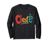 Chest'è Frase Napoletana Divertente Tipografia Moderna Maglia a Manica