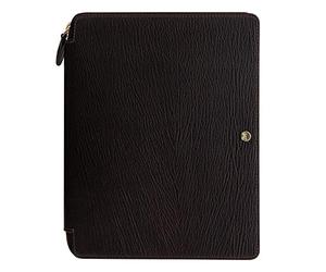 Chester A5 Zip Folio Brown