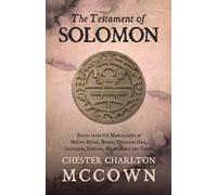 Chester Charlton McCown The Testament of Solomon (Tascabile)