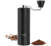 Chestnut C3 ESP - Macinacaffè manuale Timemore, macinacaffè manuale con impostazione interna regolabile, in acciaio inox S2C, macinacaffè conico, per espresso e francese, nero