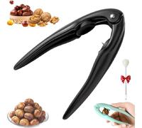 Chestnut Peeler, Nutcracker Chestnut Nuts Opener Clip, Multi-functional Nut Tongs, for Chestnuts, Walnut, Pecan & Hazelnut, Non-slip Handle for Home Kitchen (Black)