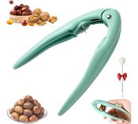 Chestnut Peeler, Nutcracker Chestnut Nuts Opener Clip, Multi-functional Nut Tongs, for Chestnuts, Walnut, Pecan & Hazelnut, Non-slip Handle for Home Kitchen (Green)