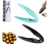 Chestnut Peeler Tool,Durable Chestnuts Cutter Tool,Portable Chestnut Cracker Clip,Non-Slip Nutcracker ChestnutOpener Chestnuts Walnuts Pecan Filbert (Black+Green)