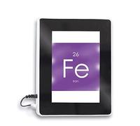 Chestry Elementi Periodo Tabella Transizione Metalli Ferro Fe Magico Specchio Lampada Photo Frame Multifunzione