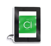 Chestry Elements Periodo Tavolo Alogeni Elemento Cloro Cl Magico Specchio Lampada Photo Frame Multifunzione