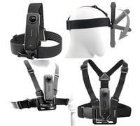 Chesty Imbracatura per petto per Insta 360 X4 X3 X2 X ACE Pro ONE RS R GO 2 3, compatibile con GoPro Hero 12 11 10 9 8 7 6 5 4 3+ Max, DJI Osmo Action 4 3 2