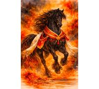 Cheval de Feu 2026 - Notebook Nouvel An Chinois | Carnet de notes illustré