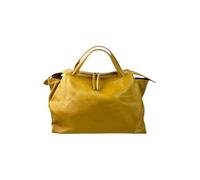 Cheval Firenze Borsa a Mano Algedi, Vera Pelle Made in Italy (Giallo)