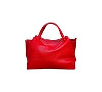 Cheval Firenze Borsa a Mano Algedi, Vera Pelle Made in Italy (Rosso)