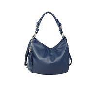 Cheval Firenze Borsa a Spalla Annalisa, Vera Pelle Made in Italy (BLU SCURO)