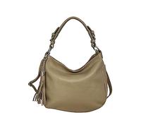Cheval Firenze Borsa a Spalla Annalisa, Vera Pelle Made in Italy (TAUPE)