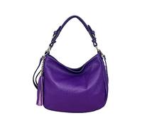 Cheval Firenze Borsa a Spalla Annalisa, Vera Pelle Made in Italy (VIOLA)