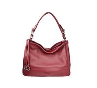 Cheval Firenze Borsa a Spalla Giuditta, Vera Pelle Made in Italy (Rosso Scuro)