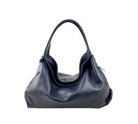 Cheval Firenze Borsa a Spalla Marì, Vera Pelle Made in Italy (Blu Scuro)