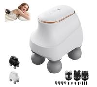 Chevaroo 4 Heads Massager,2025 New Chevaroo Horse Massager - 5 Adjustable Levels & Interchangeable Heads for Customized Massage，Handheld Electric Massage Gun Deep Tissue for Back, Neck-A