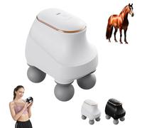 Chevaroo 4 Heads Massager, Chevaroo 4 Heads Massagers, Muscle Relaxation Massager for Horses, 12 Adjustable Levels & Interchangeable Heads for Customized Massage (White)