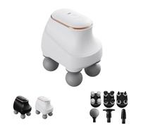 Chevaroo 4 Heads Massager, Chevaroo Horse Massager, 5-Adjustable Levels & Interchangeable, for Customized Massage, Portable USB Charging, Perfect for You and Your (White)