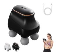 Chevaroo 4 Heads Massager, Deep Tissue Percussion Massager for Horses, Portable Fascia Gun for Muscle Recovery, 12 Adjustable Levels & Interchangeable Heads, for You and Your Horse (Black)