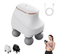 Chevaroo 4 Heads Massager, Deep Tissue Percussion Massager for Horses, Portable Fascia Gun for Muscle Recovery, 12 Adjustable Levels & Interchangeable Heads, for You and Your Horse (White)