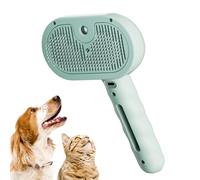 Chevaroo Horse Steam Brush, Steam Brush for Dogs, Cat Steam Brush for Shedding, 3-In-1 Self-Cleaning Steam Pet Brush for Horses, Horse Hair Removal and Grooming Tool (Green)