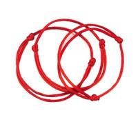 Chevnzev 10Pcs Amante Semplice Corda Rossa Buona Fortuna Stringa Kabbalah Per Protezione Nodo Amuleto Braccialetto Gioielli Fede Corda G Best Friend Braccialetti