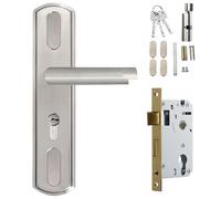 Chevnzev Maniglia per porta d'ingresso con chiavi in acciaio inox sostituzione interna leve di sicurezza leva porta di sicurezza