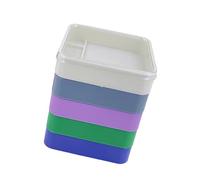 Chevnzev Supporto rotondo per parti di orologi, con vite e movimento a vite, per appassionati e orologiai, piccoli organizzatori, Quadrato